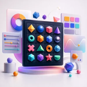Colorful Geometric Icons Set