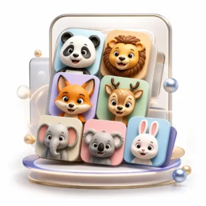 Cute Animal Icons for Kids