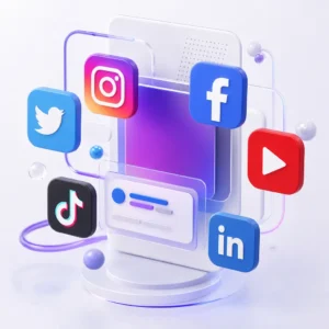 Flat Design Social Media Icons