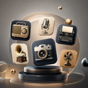 Set of Retro Icon Designs